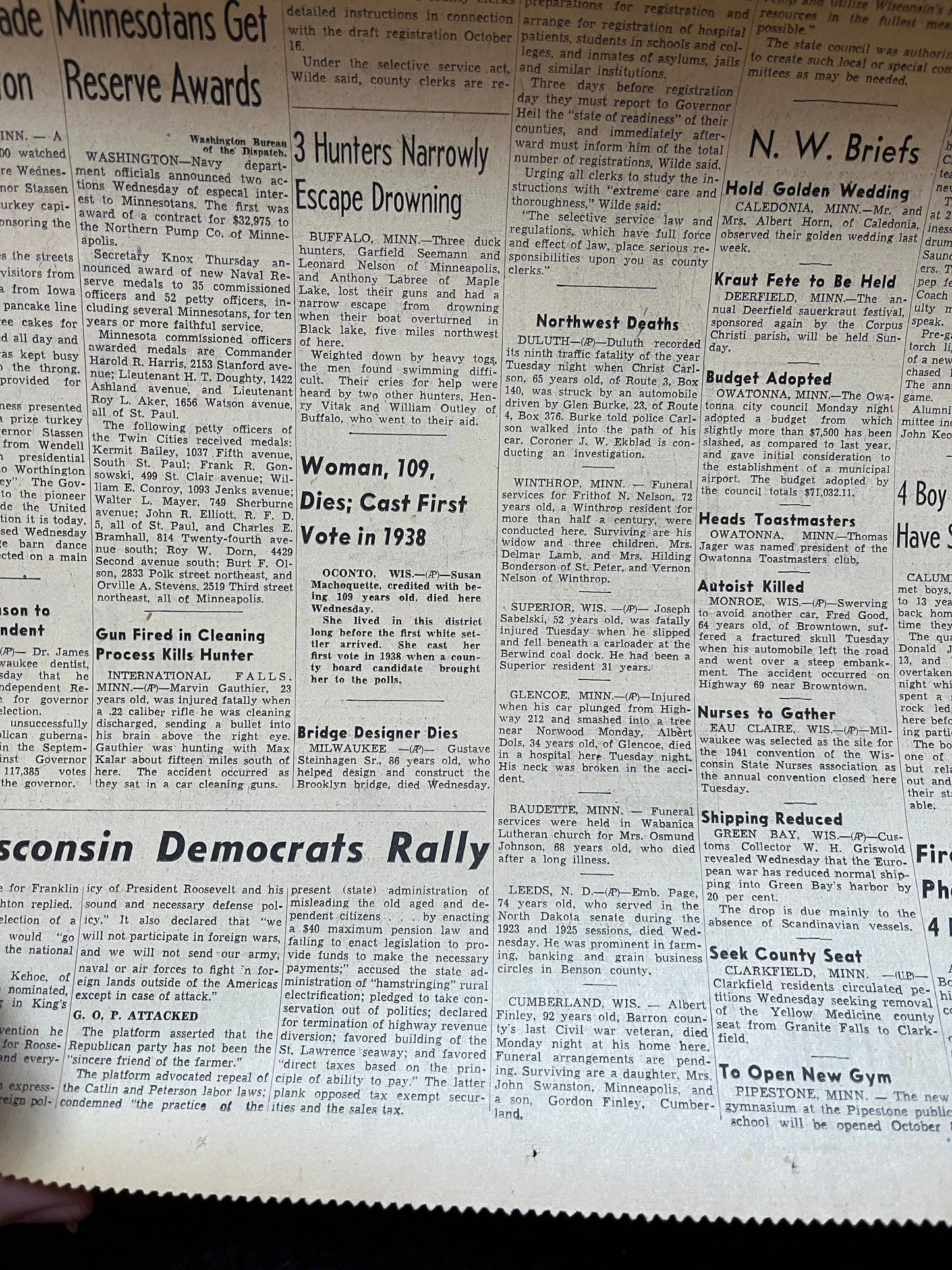 1940 Taft Attacks New Deal - Great Depression Dustbowl – New Deal Era Relief and Climate Activism, President Gifts, Political Gifts