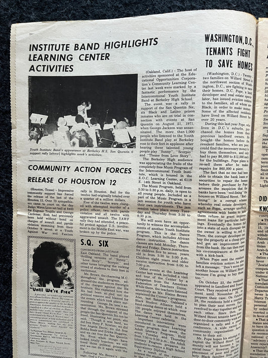 1973 San Quentin 6, George Jackson Huey Newton, Black Panther Political Party, Restorative Justice Black Excellence Civil Rights Memorabilia