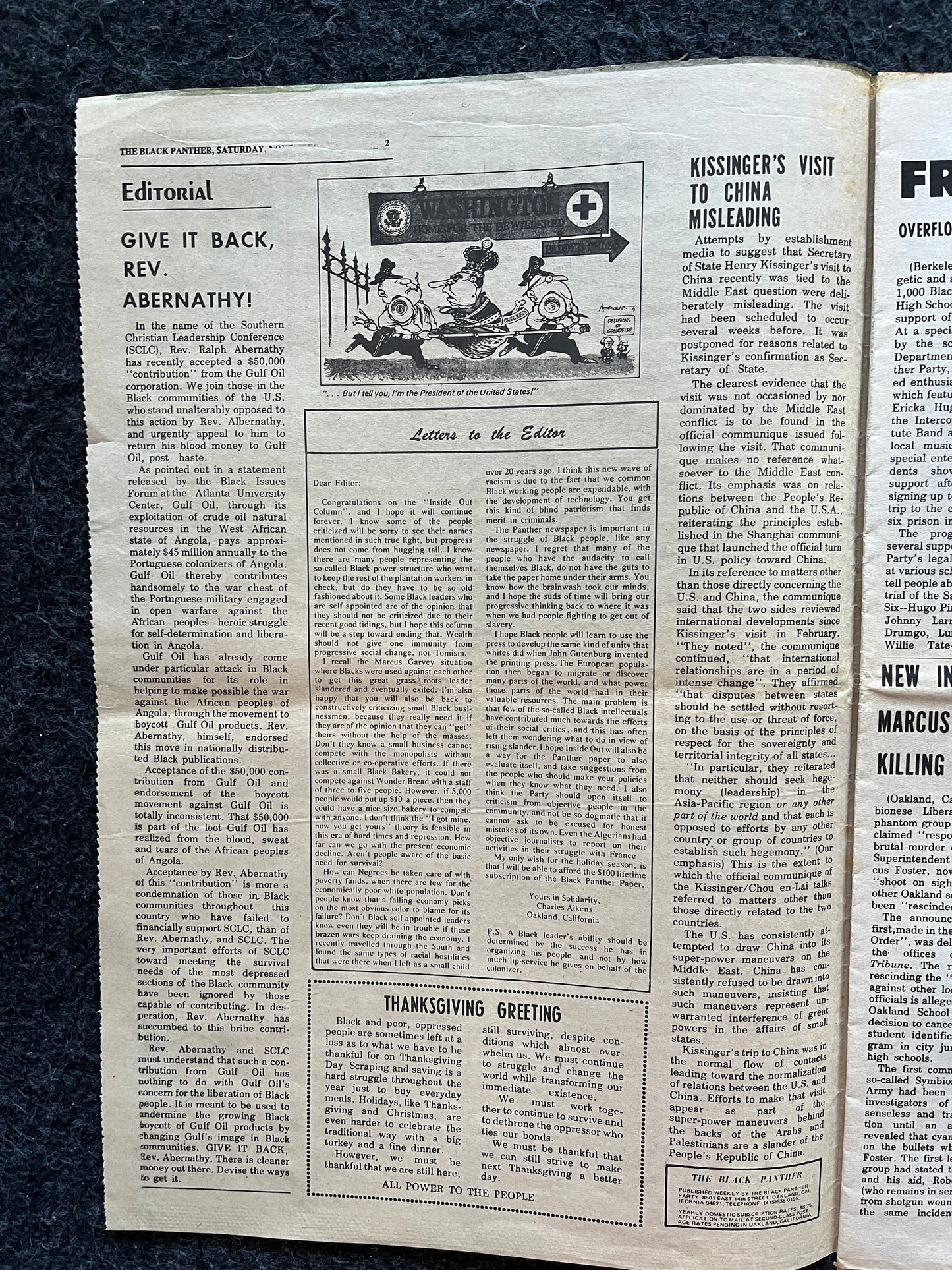 1973 San Quentin 6, George Jackson Huey Newton, Black Panther Political Party, Restorative Justice Black Excellence Civil Rights Memorabilia