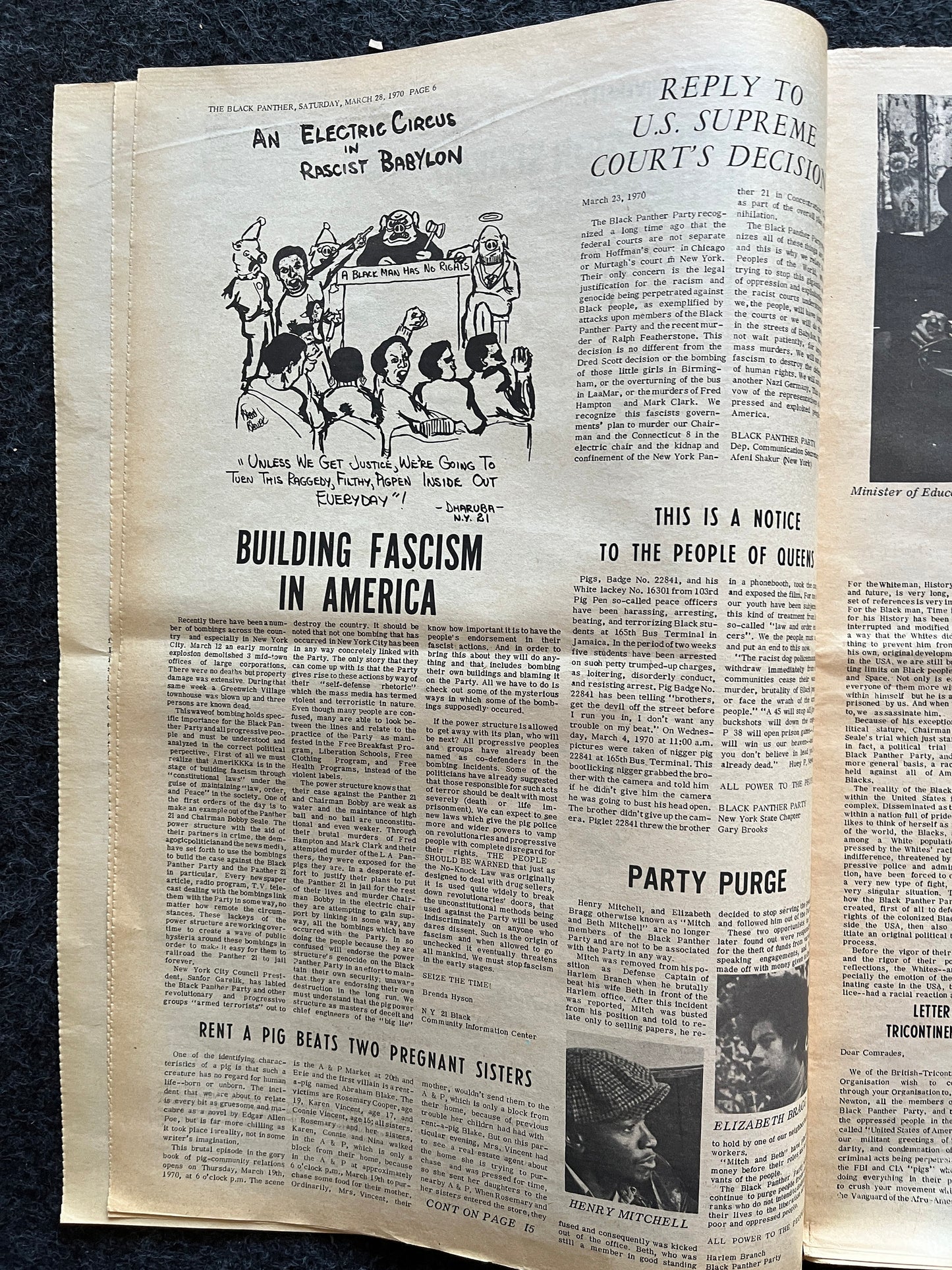 1970 Affordable Housing Black Panther Political Party, Black Excellence, Civil Rights Memorabilia, Chinese Souvenirs Memorabilia, Propaganda