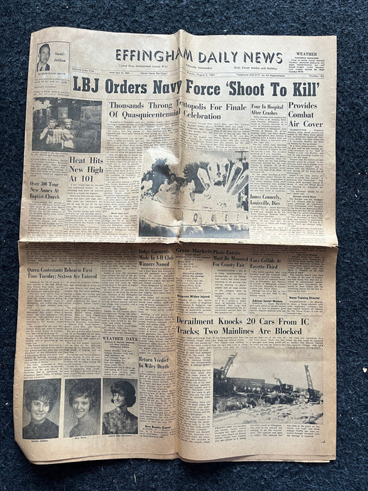 1964 Gulf of Tonkin Incident - US Begins Vietnam War, LBJ President Gifts, Vintage History Gifts, Vietnamese Souvenirs Decoration, Asian Art