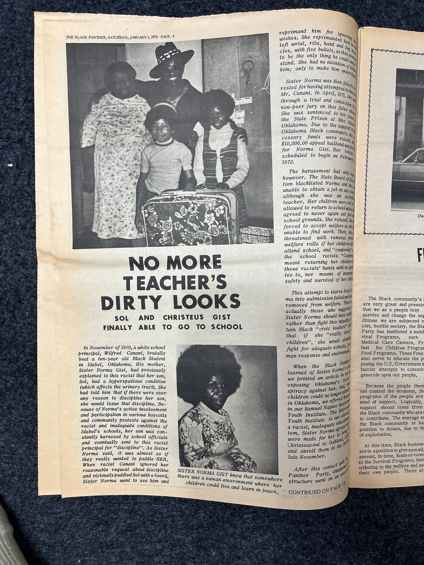 1971 Larry Blaylock Murder by Police, Black Excellence, California Souvenir, Oakland Souvenirs, Political Propaganda, Vintage Newspaper