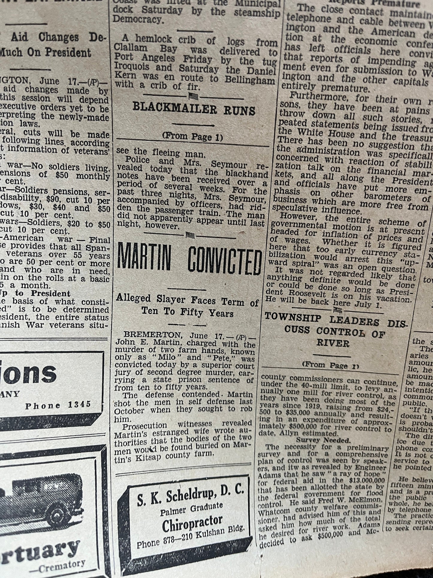 Authentic KC Massacre 1933 Newspaper, John Dillinger Fbi, Kansas City Memorabilia Souvenirs, True Crime Memorabilia, Bar Mancave Gifts