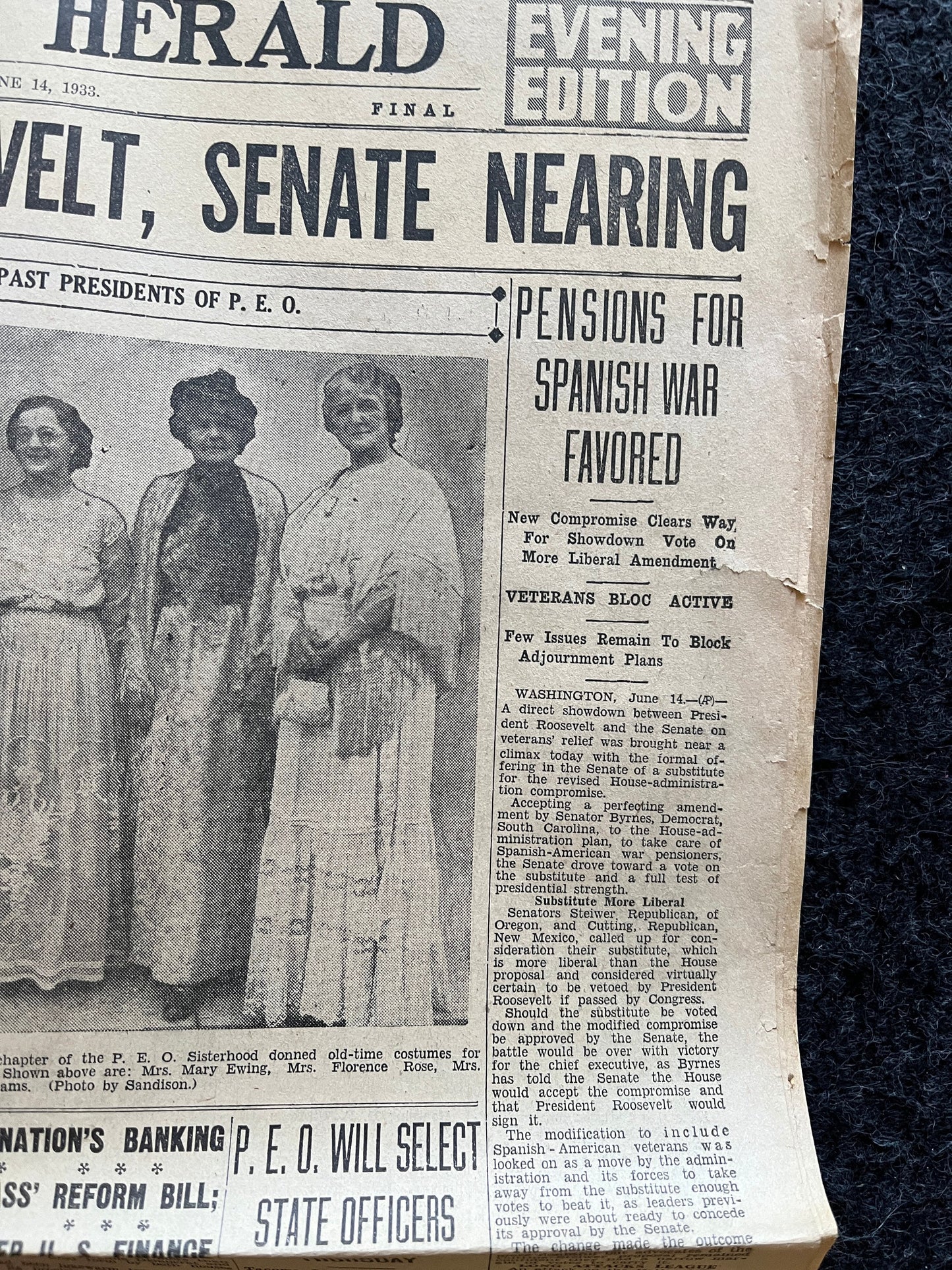 1933 FDR vs US Senate New Deal - Great Depression Dustbowl – New Deal Era Relief and Climate Activism, President Gifts, Political Gifts