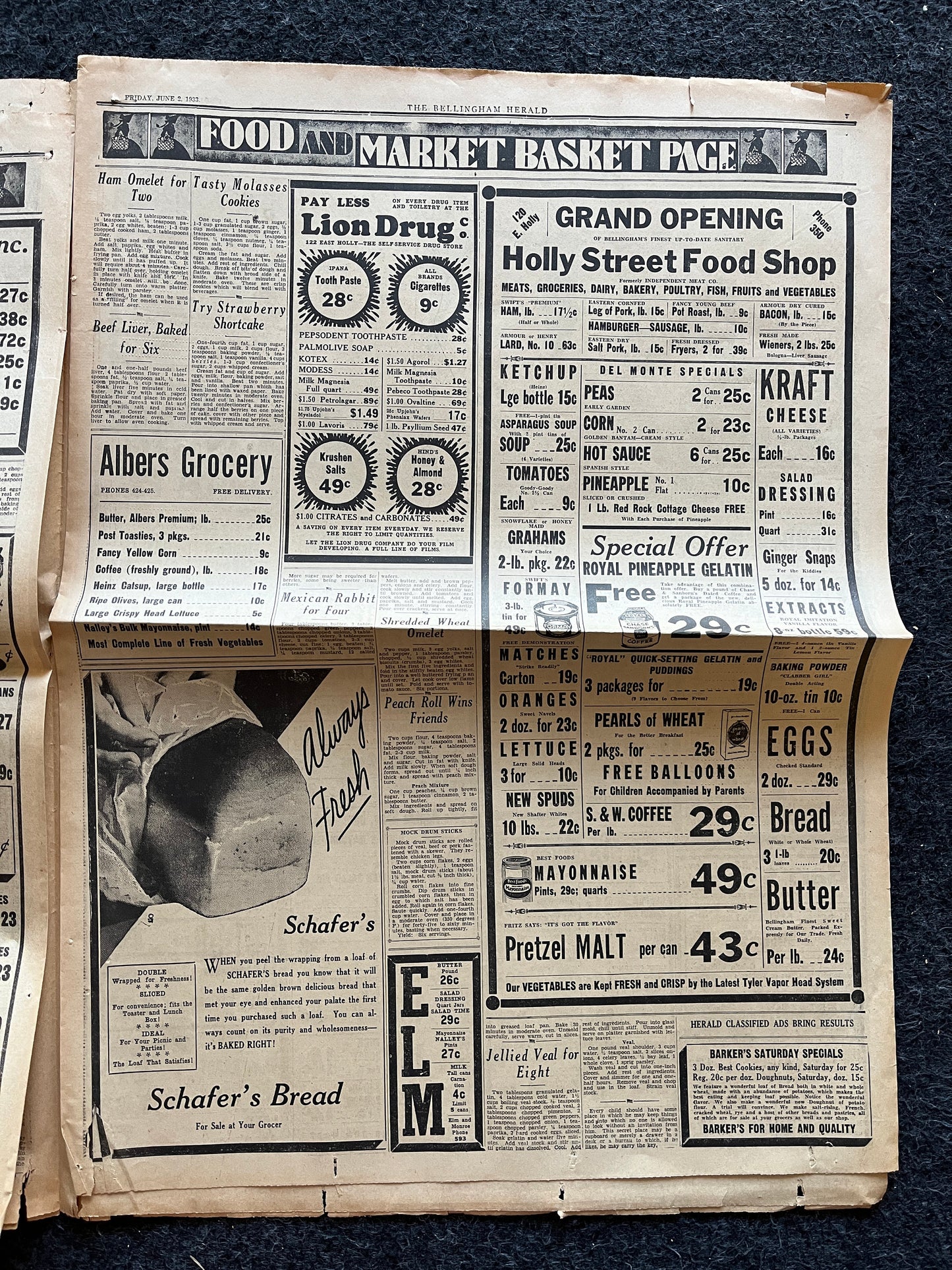 1933 Oklahoma Escaped Convicts, Original Vintage Newspaper, Great Depression Gangster Collectible, Man Cave Bar Art Gifts, Gifts for Him