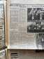 1933 Oklahoma Escaped Convicts, Original Vintage Newspaper, Great Depression Gangster Collectible, Man Cave Bar Art Gifts, Gifts for Him