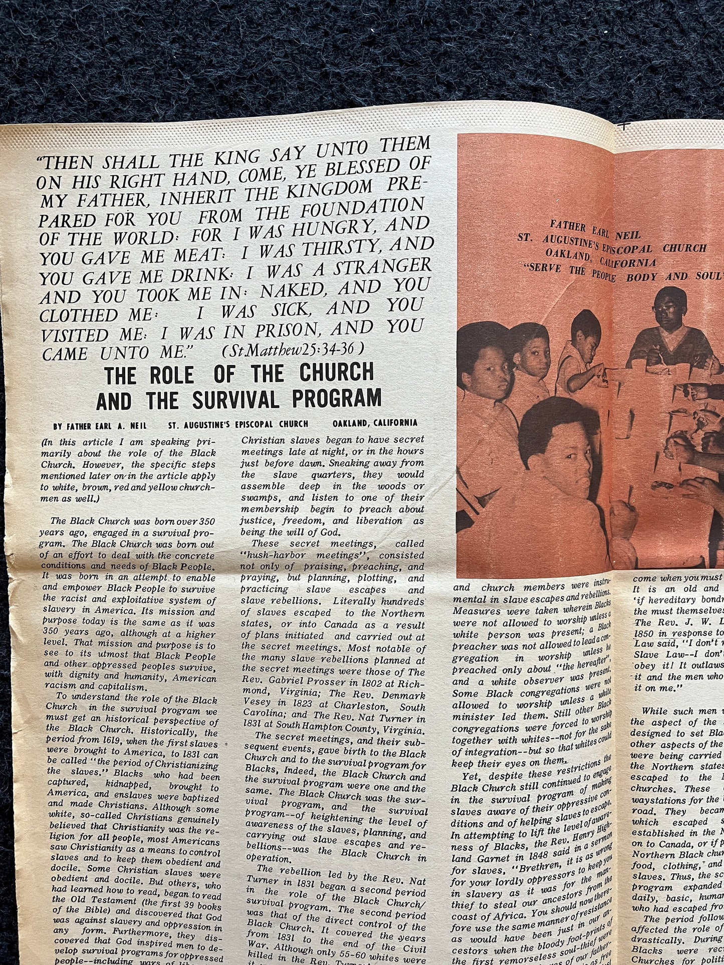 1971 Religion and the Black Panther Political Party, Black Excellence, Civil Rights Memorabilia, African Wall Decor, Antifa Liberal Gifts