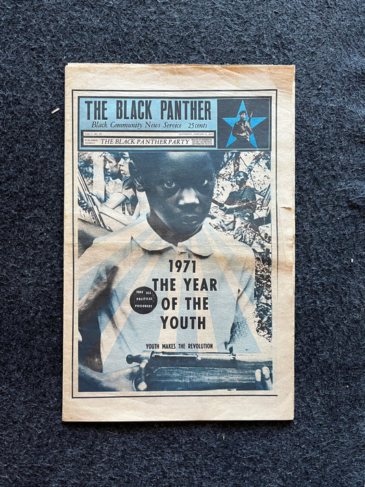 1971 Black Panther Recruitment Advertisement, Education Art, Civil Rights Memorabilia, African Wall Decor, Liberal Gifts, Vintage Black Art