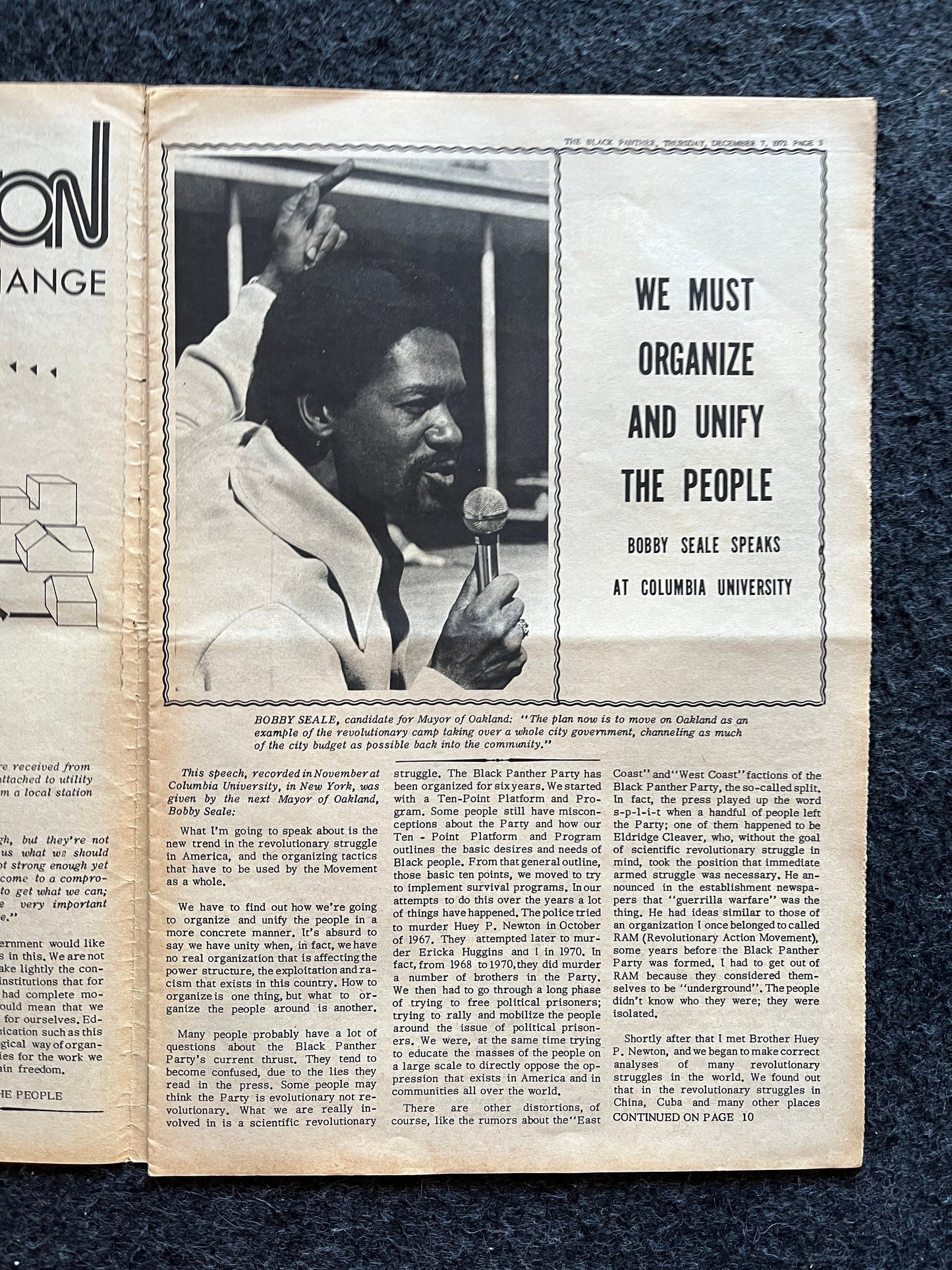 1972 Black Television Blaxploitation Black Panther Newspaper, Education Art, Civil Rights Memorabilia, African Wall Decor, Liberal Gifts